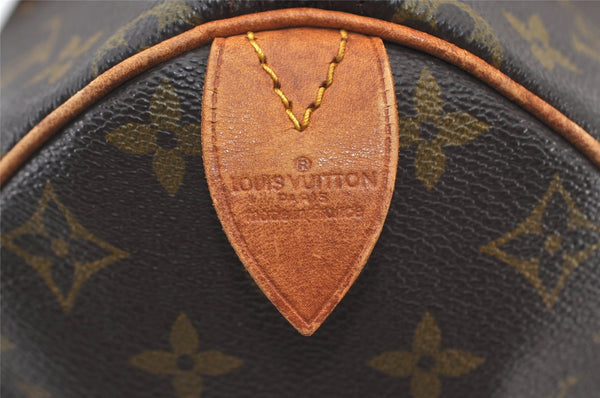 Authentic Louis Vuitton Monogram Speedy 30 Hand Boston Bag M41526 LV 3006J