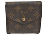 Authentic Louis Vuitton Monogram Porte Monnaie Billets Wallet M61660 LV 3006K