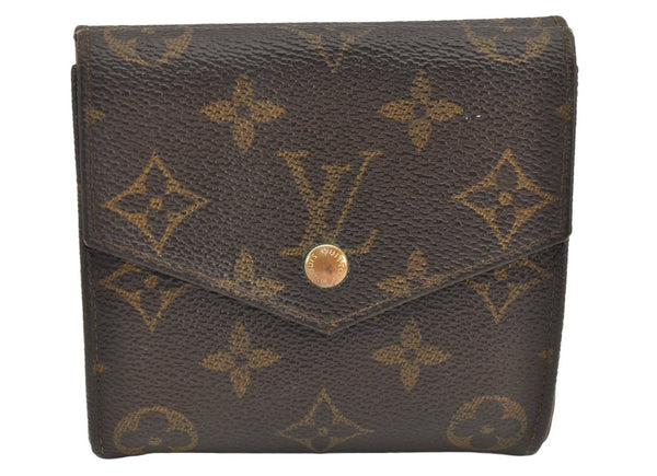 Authentic Louis Vuitton Monogram Porte Monnaie Billets Wallet M61660 LV 3006K