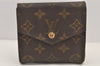 Authentic Louis Vuitton Monogram Porte Monnaie Billets Wallet M61660 LV 3006K