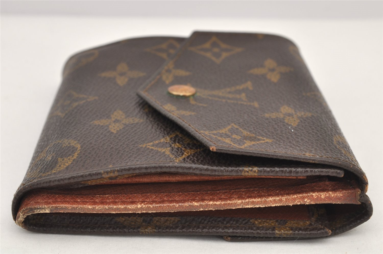 Authentic Louis Vuitton Monogram Porte Monnaie Billets Wallet M61660 LV 3006K