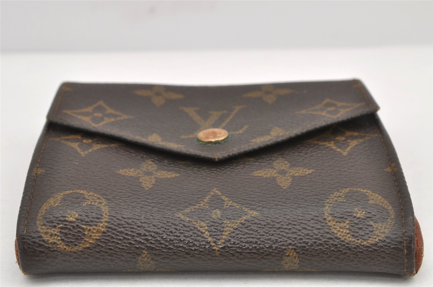 Authentic Louis Vuitton Monogram Porte Monnaie Billets Wallet M61660 LV 3006K