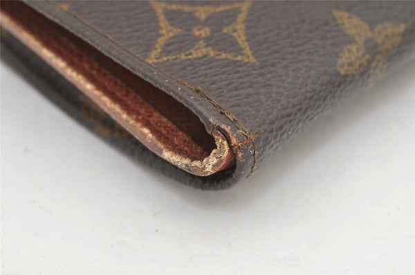 Authentic Louis Vuitton Monogram Porte Monnaie Billets Wallet M61660 LV 3006K