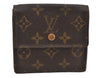 Authentic Louis Vuitton Monogram M61652 Porte Monnaie Billet Carte Credit 3007K