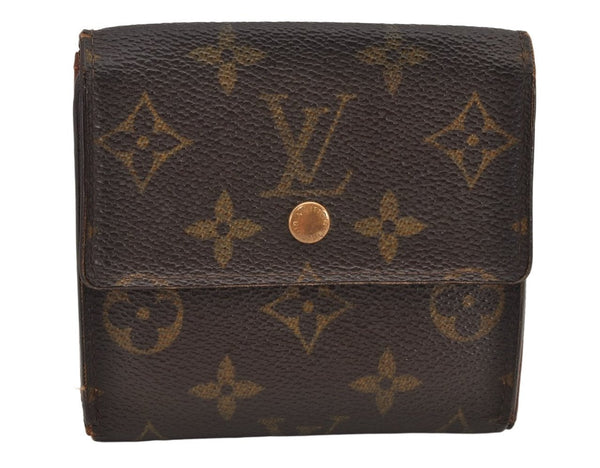 Authentic Louis Vuitton Monogram M61652 Porte Monnaie Billet Carte Credit 3007K