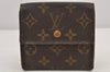 Authentic Louis Vuitton Monogram M61652 Porte Monnaie Billet Carte Credit 3007K