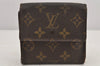 Authentic Louis Vuitton Monogram M61652 Porte Monnaie Billet Carte Credit 3007K