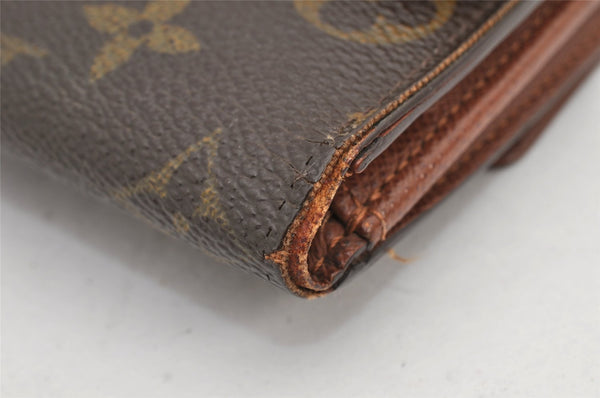 Authentic Louis Vuitton Monogram M61652 Porte Monnaie Billet Carte Credit 3007K