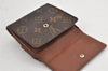 Authentic Louis Vuitton Monogram M61652 Porte Monnaie Billet Carte Credit 3007K