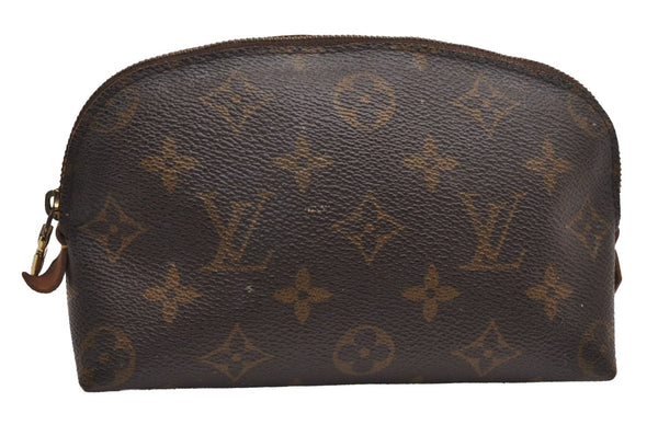 Authentic Louis Vuitton Monogram Pochette Cosmetic Pouch M47515 LV Junk 3008J