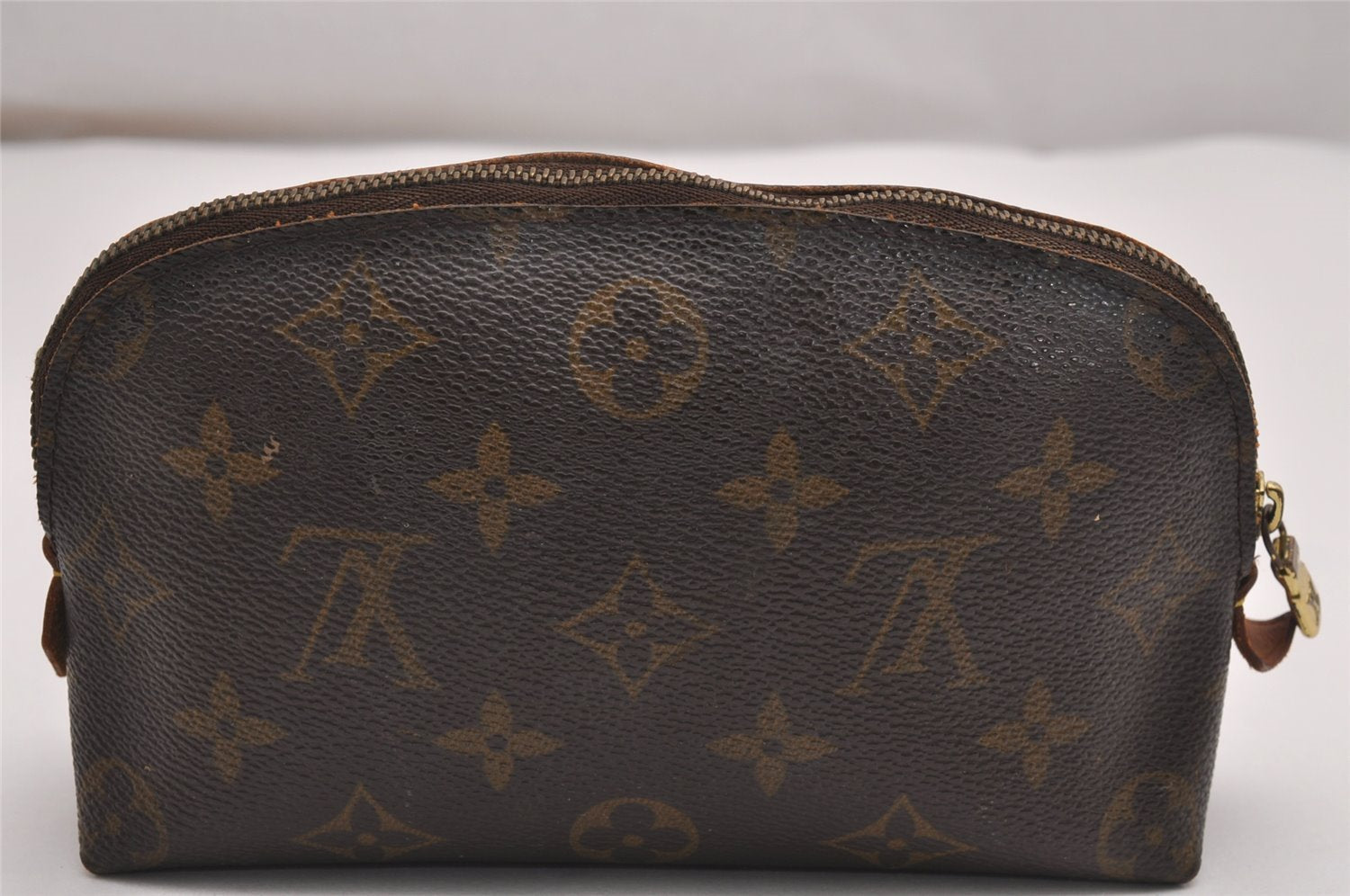 Authentic Louis Vuitton Monogram Pochette Cosmetic Pouch M47515 LV Junk 3008J