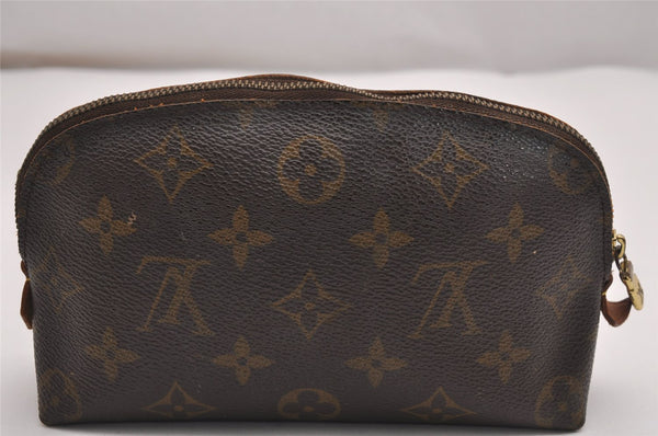 Authentic Louis Vuitton Monogram Pochette Cosmetic Pouch M47515 LV Junk 3008J