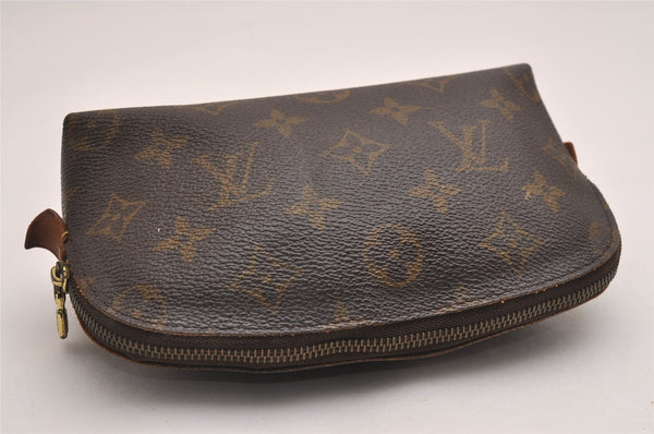 Authentic Louis Vuitton Monogram Pochette Cosmetic Pouch M47515 LV Junk 3008J