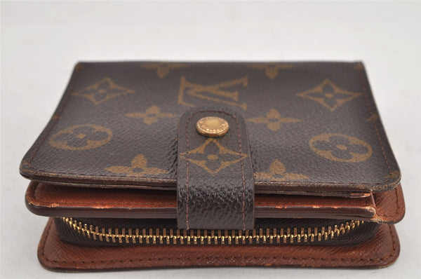 Authentic Louis Vuitton Monogram Compact Zip Bifold Wallet Purse M61667 LV 3008K