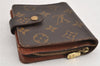 Authentic Louis Vuitton Monogram Compact Zip Bifold Wallet Purse M61667 LV 3008K