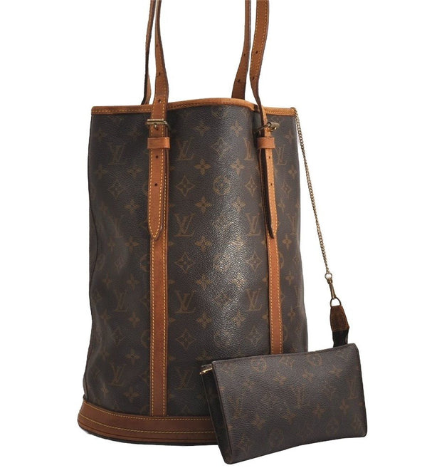 Authentic Louis Vuitton Monogram Bucket GM Shoulder Tote Bag M42236 LV 3009J