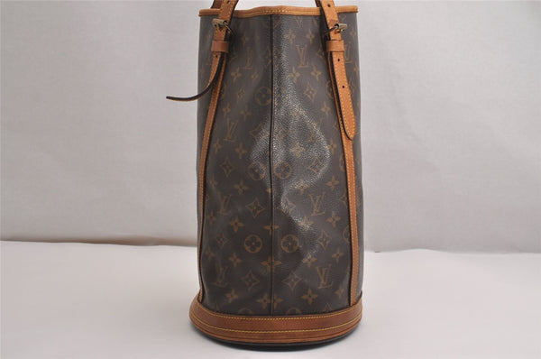 Authentic Louis Vuitton Monogram Bucket GM Shoulder Tote Bag M42236 LV 3009J