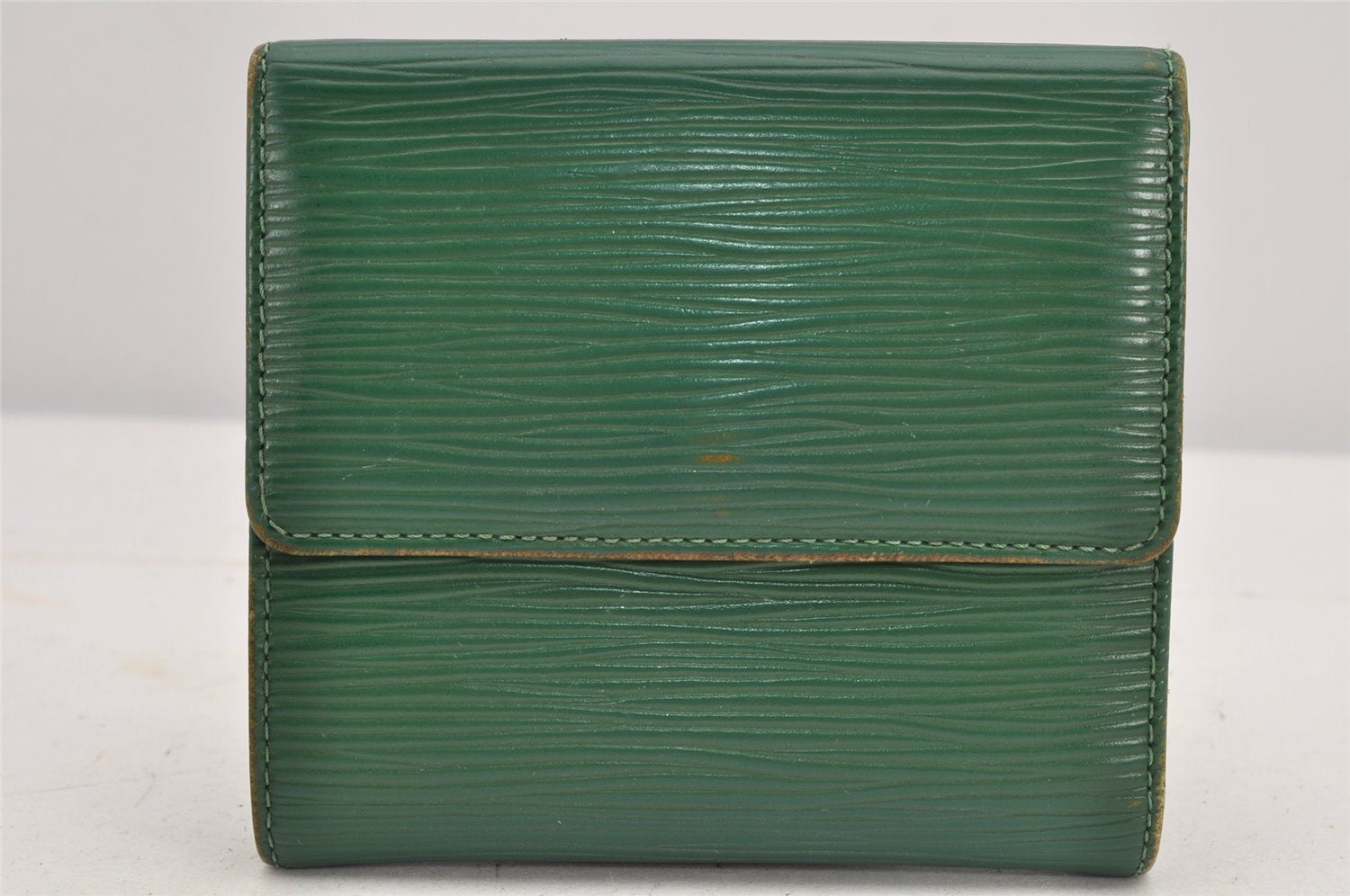 Louis Vuitton Epi Porte Monnaie Billets Cartes Credit Wallet M63484 Green 3009K