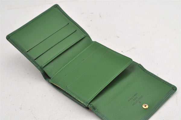 Louis Vuitton Epi Porte Monnaie Billets Cartes Credit Wallet M63484 Green 3009K