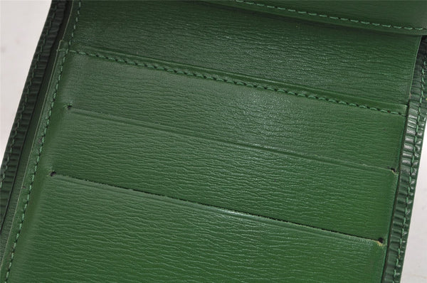 Louis Vuitton Epi Porte Monnaie Billets Cartes Credit Wallet M63484 Green 3009K