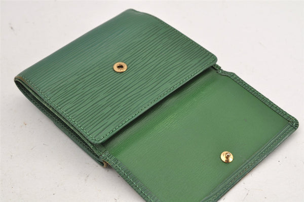 Louis Vuitton Epi Porte Monnaie Billets Cartes Credit Wallet M63484 Green 3009K