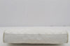 Authentic CHANEL Calf Skin Matelasse CoCo Mark Clutch Hand Bag Purse White 3010J