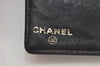 Authentic CHANEL Caviar Skin CC Logo Bifold Long Wallet Black Junk 3010K