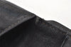 Authentic CHANEL Caviar Skin CC Logo Bifold Long Wallet Black Junk 3010K