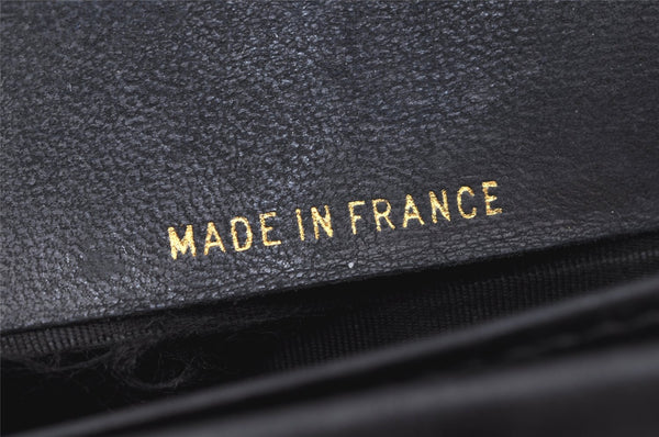 Authentic CHANEL Caviar Skin CC Logo Bifold Long Wallet Black Junk 3010K