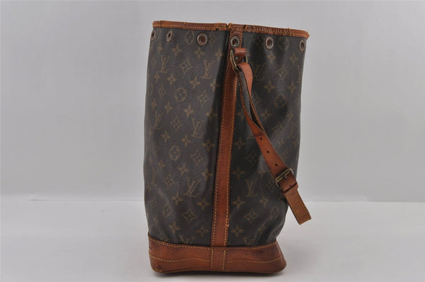 Authentic Louis Vuitton Monogram Noe Shoulder Drawstring Bag M42224 LV 3011I