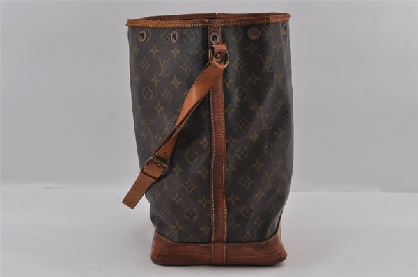 Authentic Louis Vuitton Monogram Noe Shoulder Drawstring Bag M42224 LV 3011I