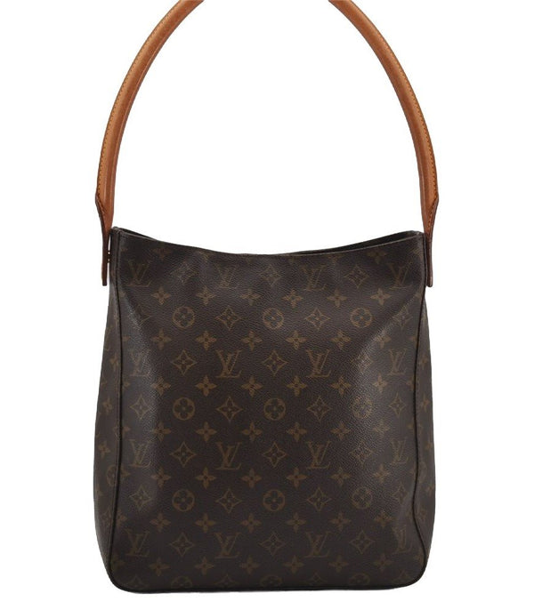 Authentic Louis Vuitton Monogram Looping GM Shoulder Bag M51145 LV 3011J