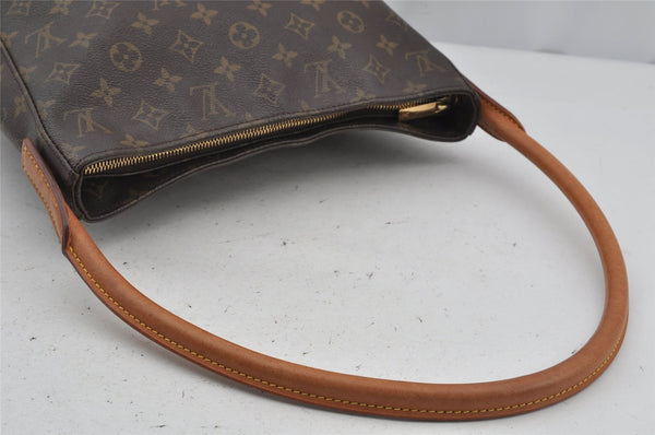 Authentic Louis Vuitton Monogram Looping GM Shoulder Bag M51145 LV 3011J