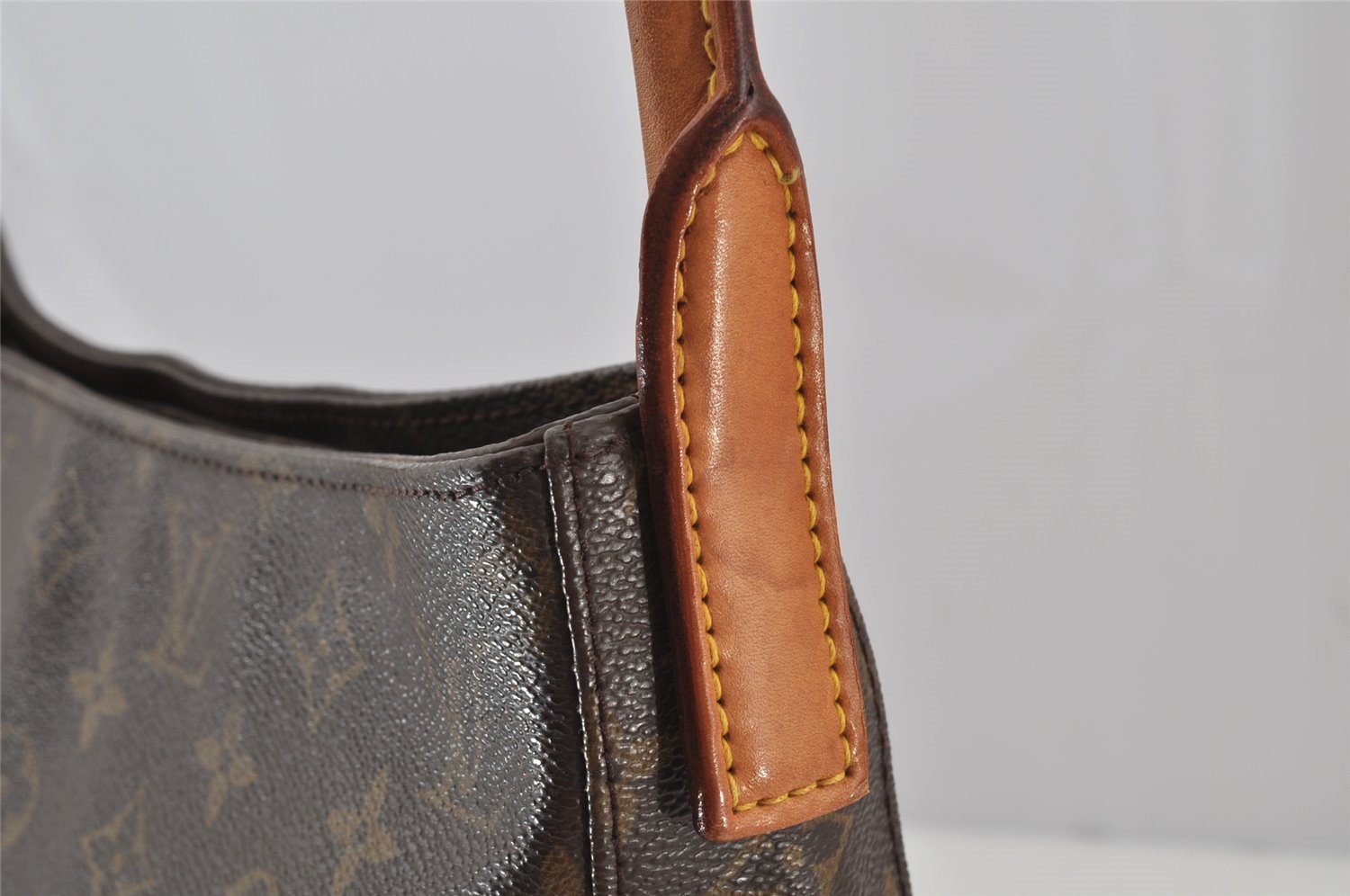Authentic Louis Vuitton Monogram Looping GM Shoulder Bag M51145 LV 3011J
