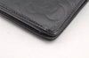 Authentic CHANEL Camellia Calf Skin CC Logo Bifold Long Wallet Purse Black 3011K