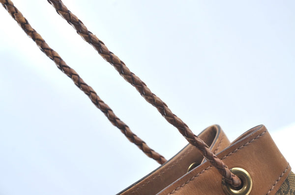 Authentic GUCCI Vintage Shoulder Tote Bag GG Canvas Leather 109143 Brown 3012J