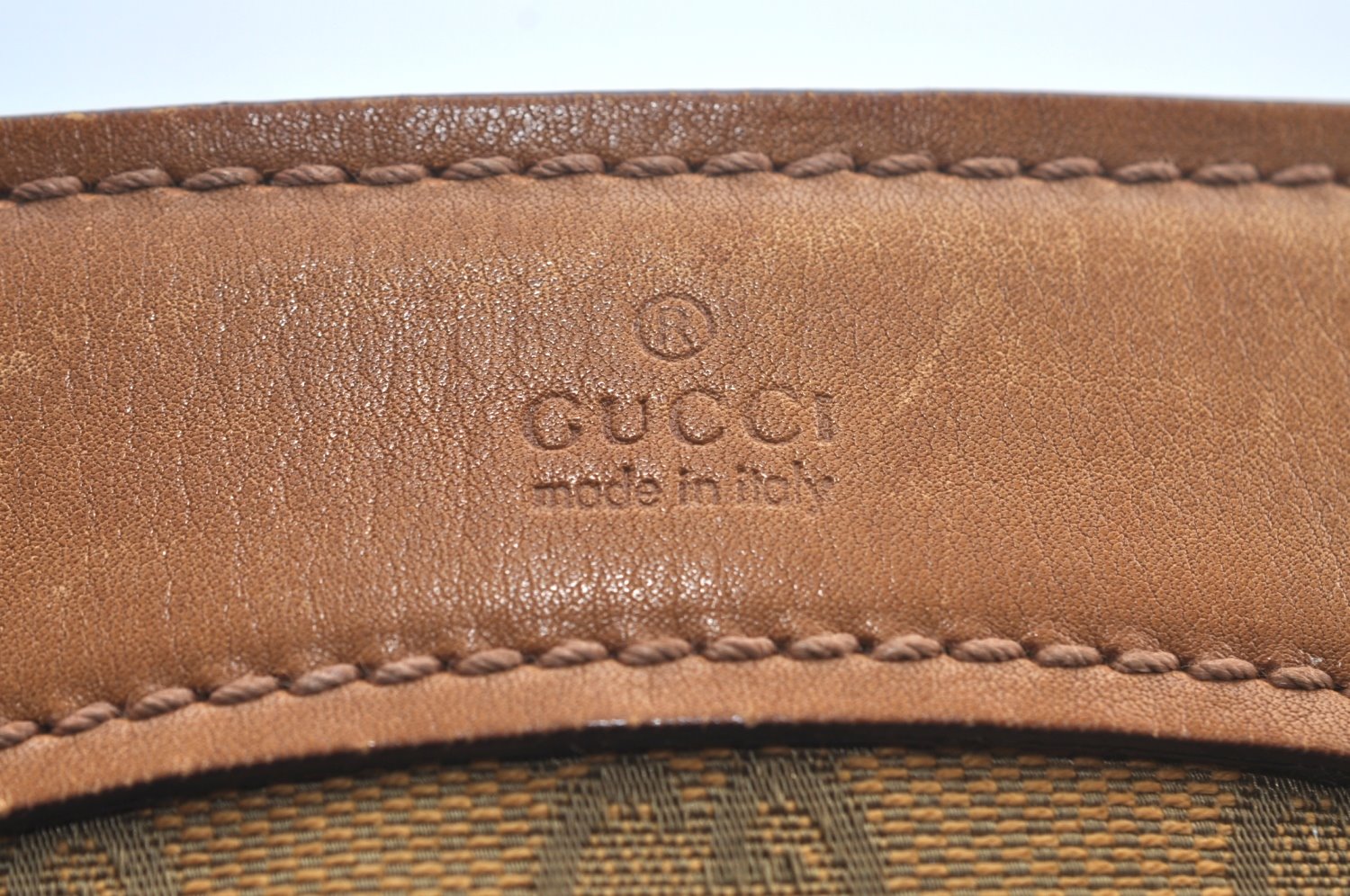 Authentic GUCCI Vintage Shoulder Tote Bag GG Canvas Leather 109143 Brown 3012J