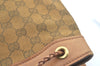 Authentic GUCCI Vintage Shoulder Tote Bag GG Canvas Leather 109143 Brown 3012J