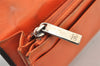 Authentic CHANEL Calf Skin Cambon Line CC Logo Bifold Long Wallet Brown 3012K