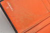Authentic CHANEL Calf Skin Cambon Line CC Logo Bifold Long Wallet Brown 3012K