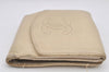 Authentic CHANEL Caviar Skin CC Logo Bifold Wallet Purse Cream White 3013K