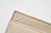 Authentic CHANEL Caviar Skin CC Logo Bifold Wallet Purse Cream White 3013K