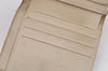 Authentic CHANEL Caviar Skin CC Logo Bifold Wallet Purse Cream White 3013K