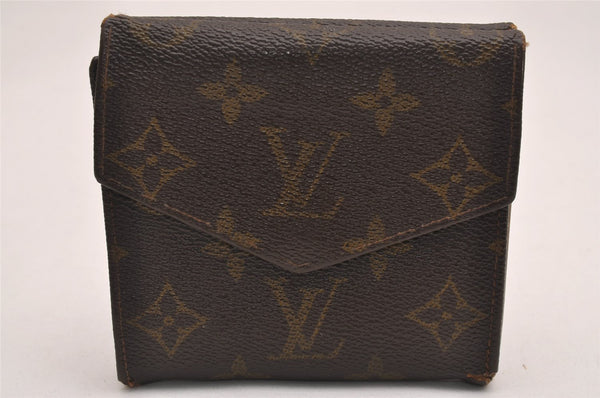 Authentic Louis Vuitton Monogram Porte Monnaie Billets Wallet M61660 Junk 3015J