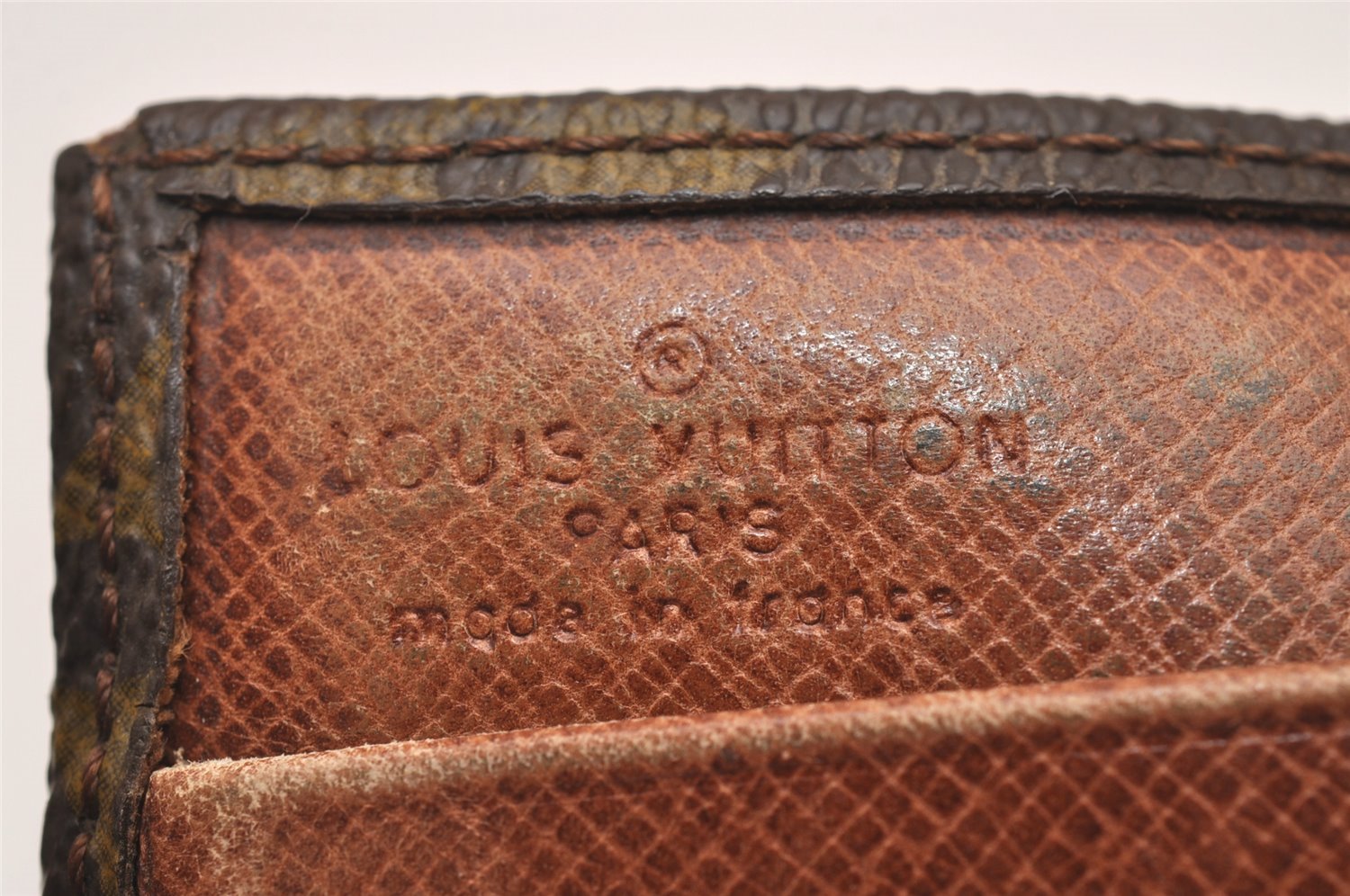 Authentic Louis Vuitton Monogram Porte Monnaie Billets Wallet M61660 Junk 3015J