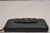 Authentic PRADA SAFFIANO FIOCCO Ribbon Leather Long Wallet 1M0506 Black 3017J