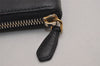 Authentic PRADA SAFFIANO FIOCCO Ribbon Leather Long Wallet 1M0506 Black 3017J