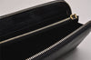 Authentic PRADA SAFFIANO FIOCCO Ribbon Leather Long Wallet 1M0506 Black 3017J