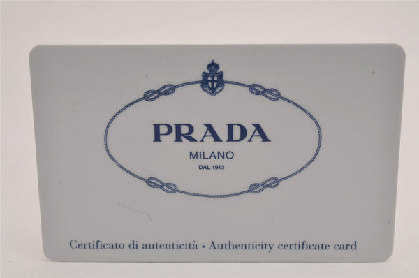 Authentic PRADA SAFFIANO FIOCCO Ribbon Leather Long Wallet 1M0506 Black 3017J