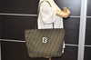 Authentic FENDI Zucca Vintage Shoulder Tote Bag Canvas Leather Brown 3018J